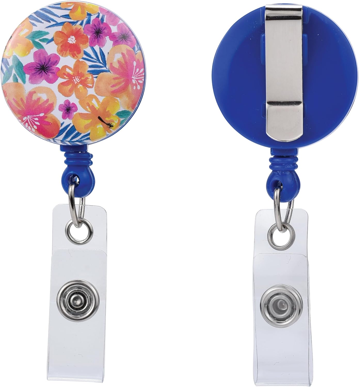 Will Well 2 Pack Heavy Duty Retractable Badge Reels ID