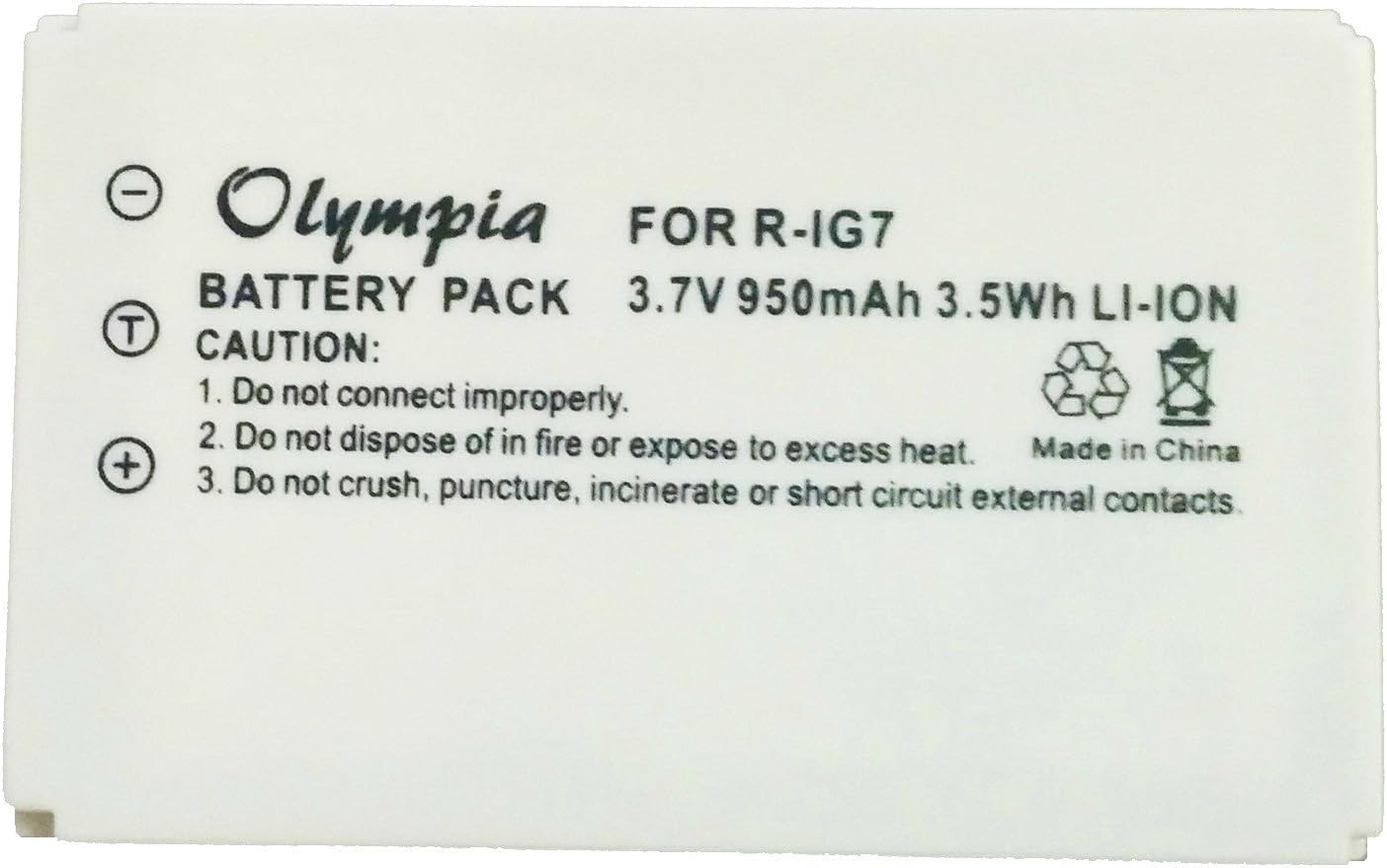 Replacement Battery for Logitech Harmony 880 Pro Universal Remote (950mAh, 3.7V, Li-Ion)