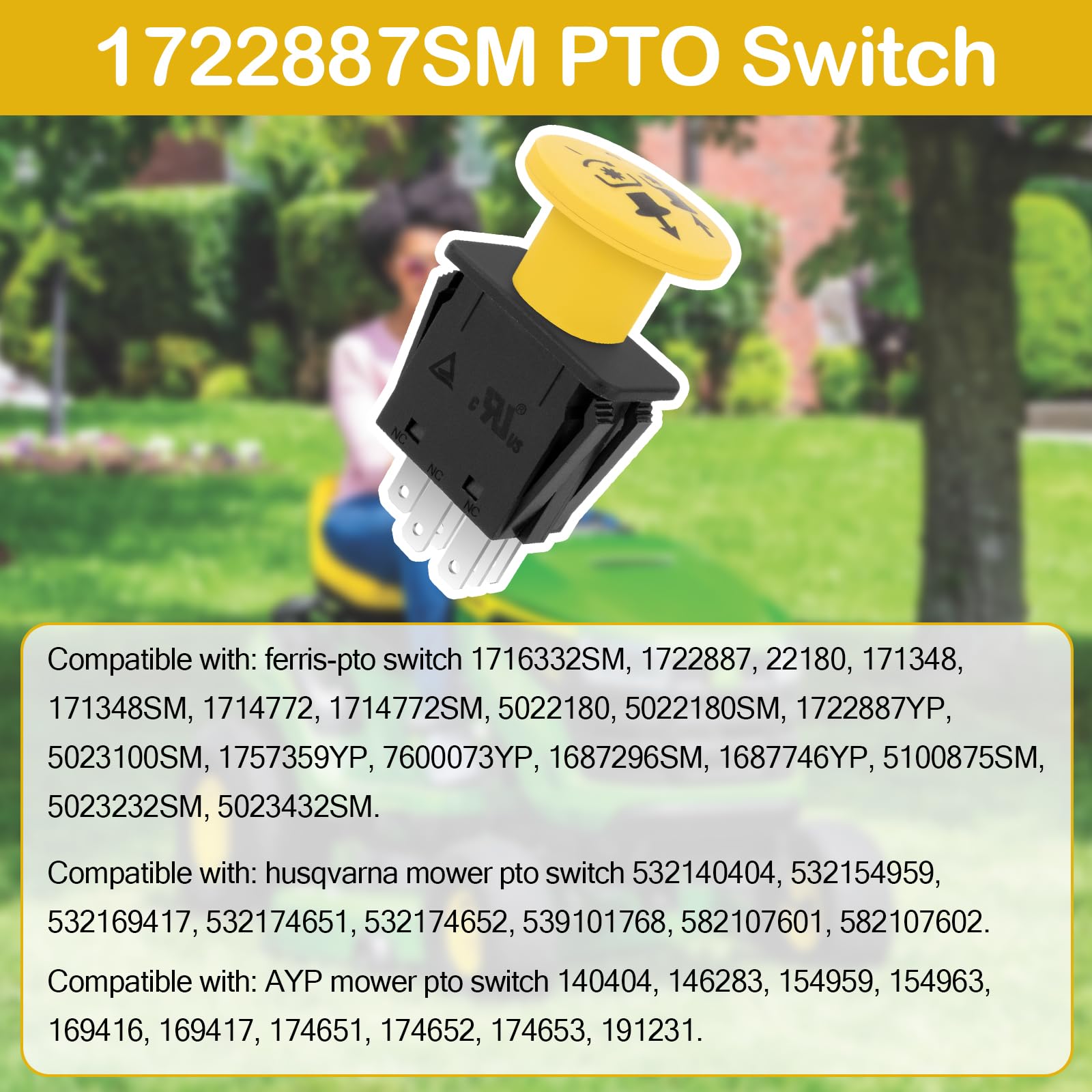 Amazon.com : 1722887SM Lawn Mower Pto Switch for Bad Boy 10 Amp