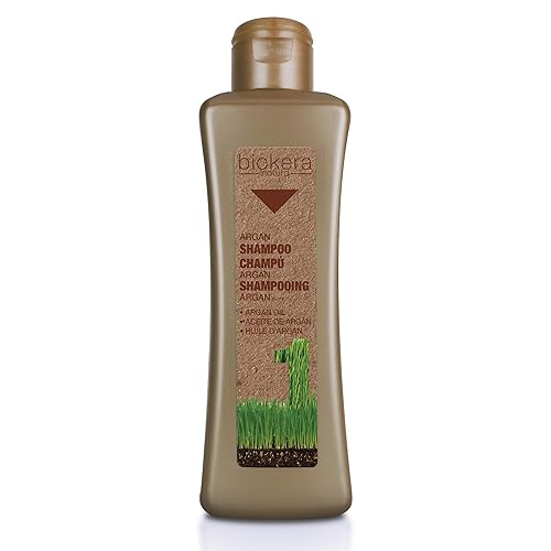 SALERM - Champú Argán Biokera Natura - 10.1 fl oz - para Cabello Dañado - con Aceite de Argán y Algodón - Hidratación Profunda - Limpieza Suave y