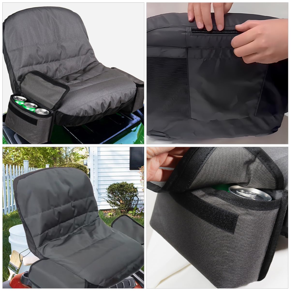 POPETPOP Funda de Asiento para Cortacésped, Resistente al Desgaste y Cómoda para Uso Exterior, Funda Protectora para Asientos de Maquinaria de Jardín