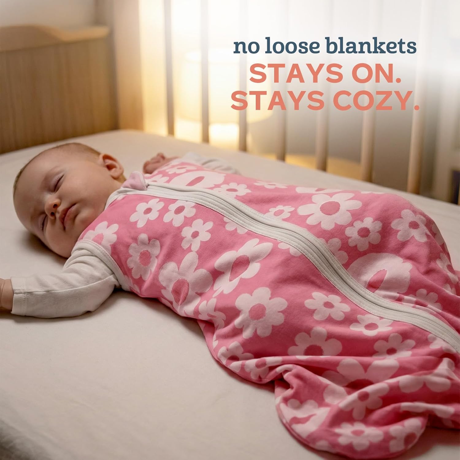 Sleep Sack 0.5 TOG, Soft Baby Wearable Blanket, Lightweight with 2-Way Zipper, 3-Pack for Newborns to Toddlers