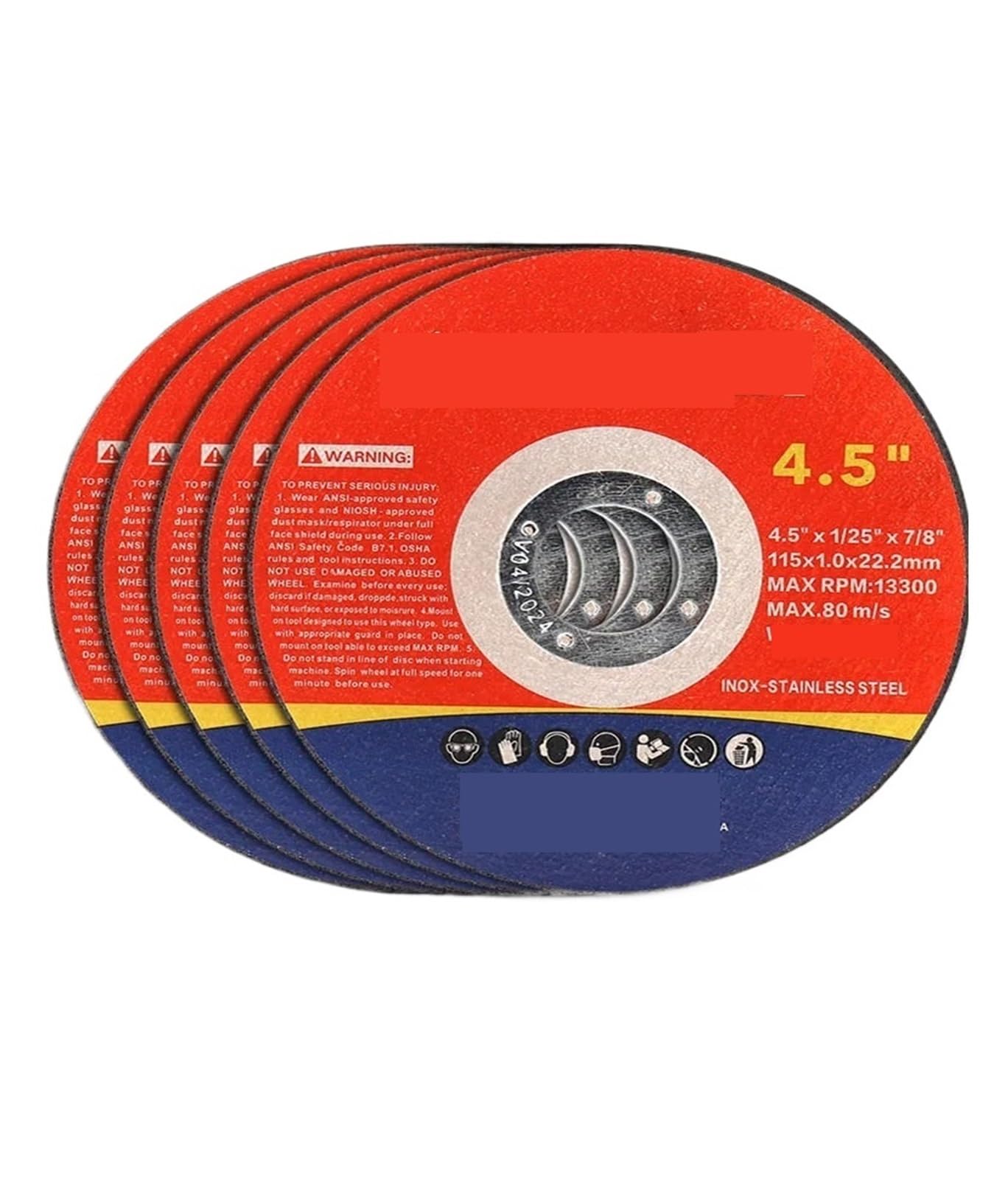 Disco de Corte Disco de Corte de Resina de 4,5 Pulgadas, Disco de Lijado de Metal, Discos de Lijado de láminas ultrafinas, Amoladora Angular for Corte de Metal, Hierro y Acero Inoxidable.