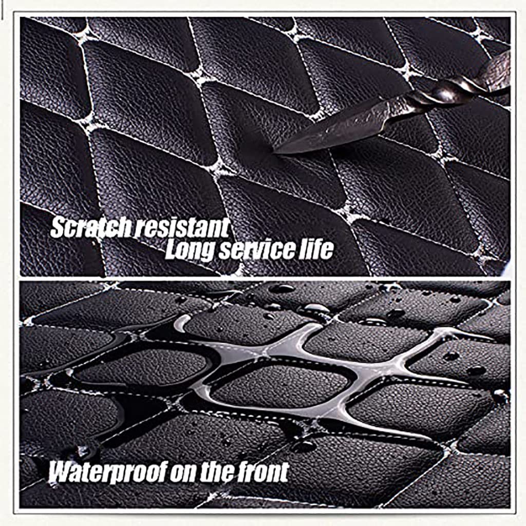 Polipiel Tela De Grano De Cuero De Imitación Material Texturizado Por Tapizar, Polipiel, Manualidades, Vinilo, Cojines O Forrar Objetos -para Cojines (Size：1.55X1m/5.08X3.28ft)(Black 1,1.55X7m)