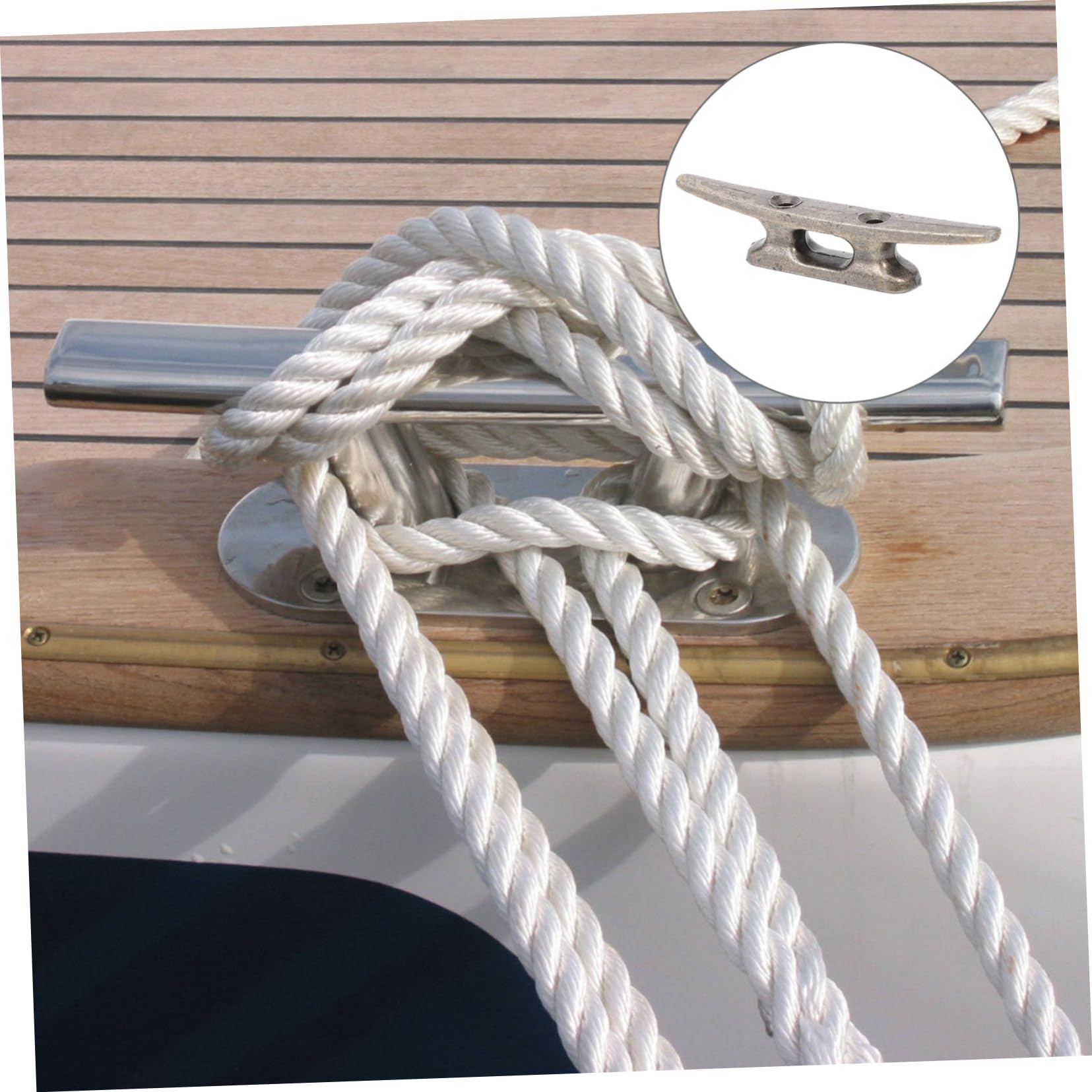6piezas Cornamusa De Abierta para Accesorios De Amarre para Muelles y Proyectos De Bricolaje