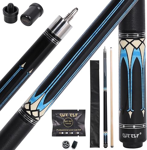 Miniatura 8 de Billairds taco de billar, palo de billar de 58 pulgadas, palo de billar de arce, palos de mesa de billar de 19.5 oz/20 onzas