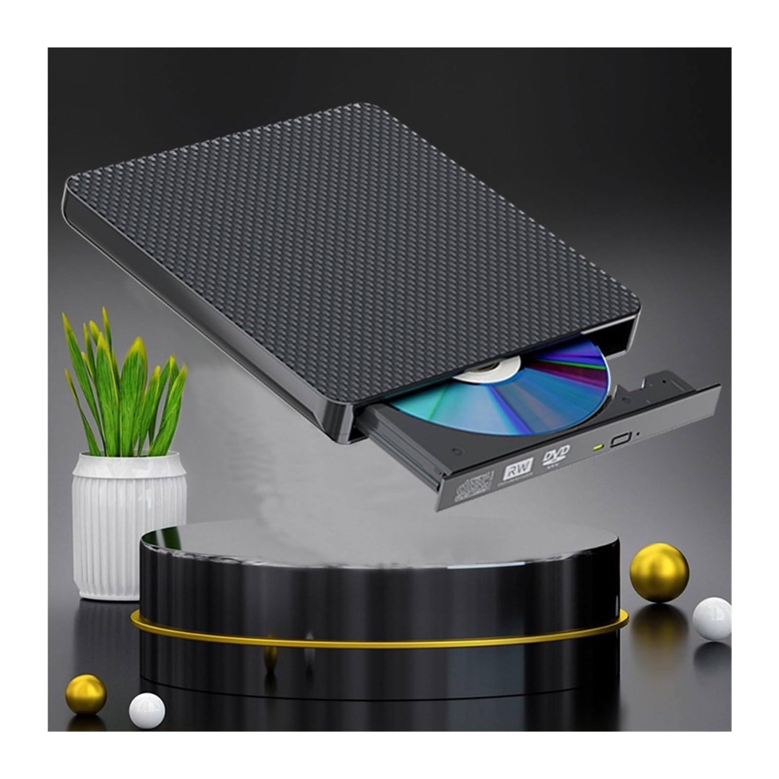 Zewnętrzny Napęd Optyczny Nagrywarka DVD Zewnętrzny Mobilny Napęd Optyczny Typu Plug And Play Port Hdmi1080p