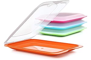 Plastic Reusable Lunch Meat Storage Containers 4-Pack