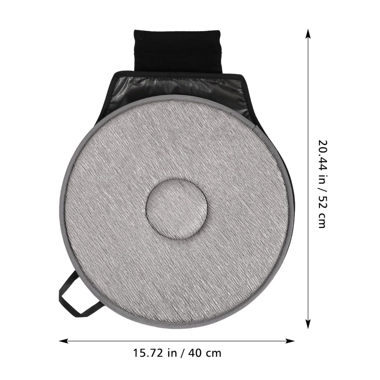SHINEOFI Coussin de siège de voiture pivotant à 360 degrés portable ultra fin pour soulager le dos, adapté aux personnes âgées et aux espaces restreints