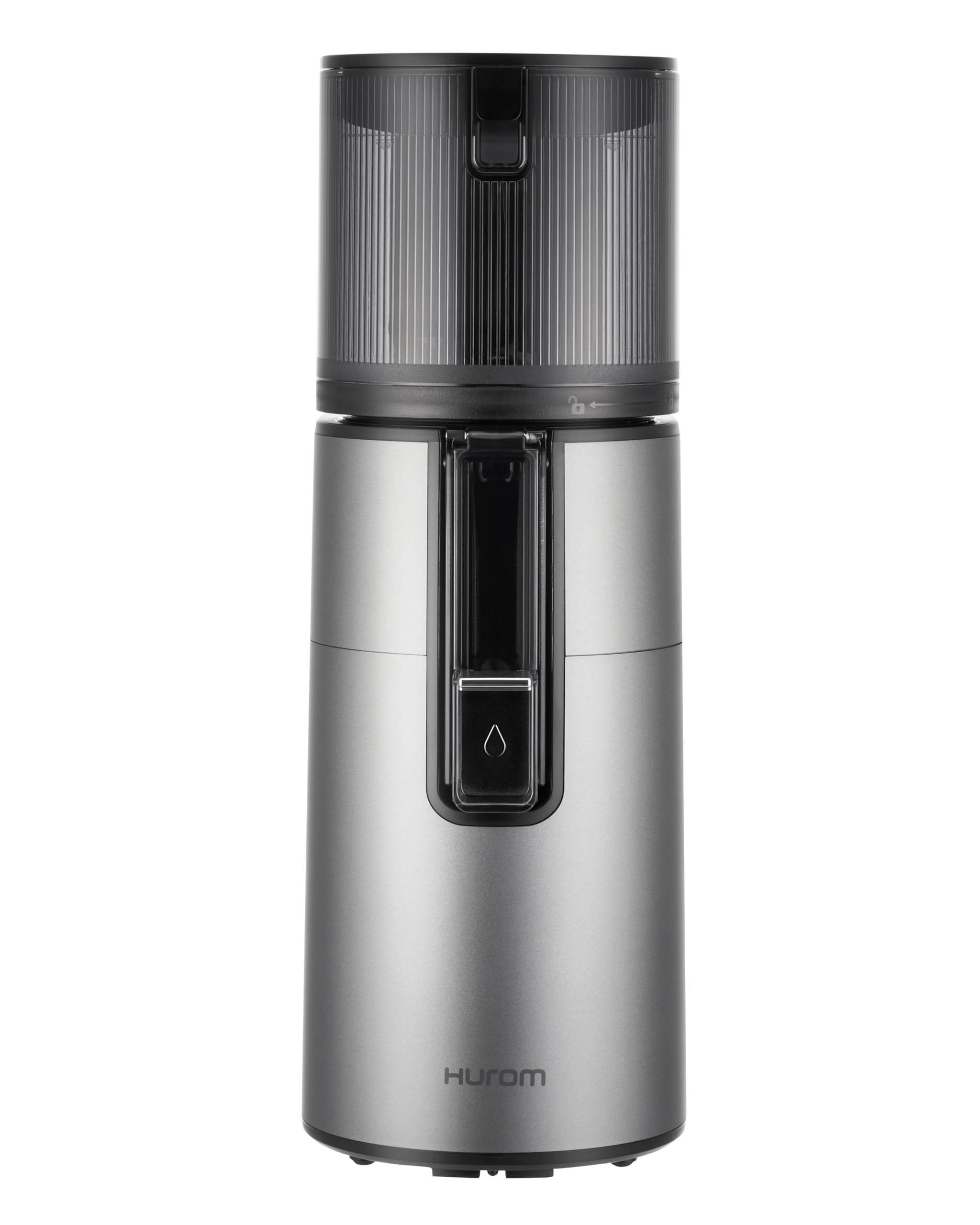 HUROM | H400 | Extractor de zumo de frutas y verduras | Hurom Easy Clean H400 | Cuenco de corte | 150 vatios | Libre de BPA | TITANIUM