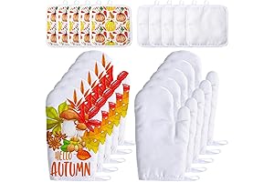 20 Pieces Blank Sublimation Oven Mitts Set for Custom Made Designs