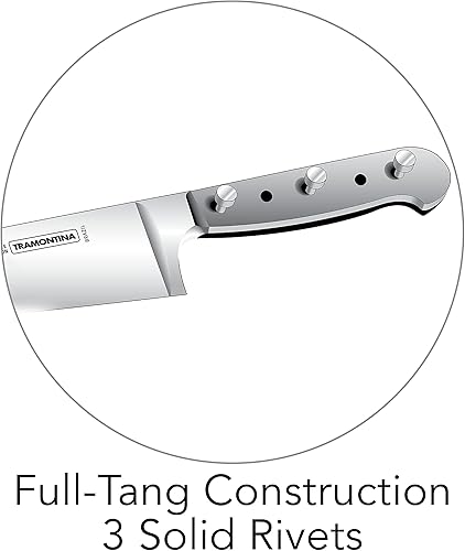 Miniatura 5 de Tramontina Pro Series - Cuchillo de chef forjado de 6 pulgadas, cuchillos de cocina de acero de alto carbono sin manchas para cocinar