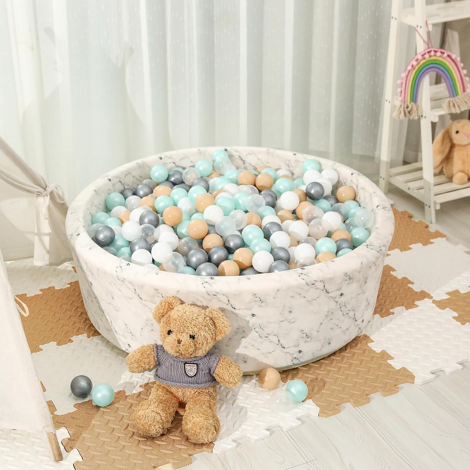 STARBOLO Ball Pit Balls for Toddlers Phthalate Free BPA Free Non-Toxic Crush Proof Play Balls for Toddlers Kids Pool Playhouse Pack of 100 200 500 image 2