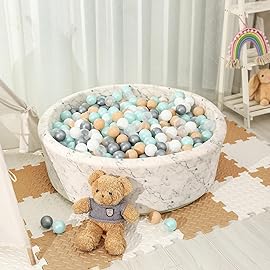 STARBOLO Ball Pit Balls for Toddlerss- 100 Pieces Crush Proof Plastic Toy Balls for Toddler Ball Pit, Ball Pit Play Tent, Baby Pool Water Toys, Kiddie Pool, Party Decoration, Photo Props