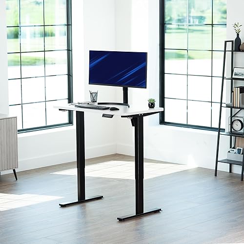 Vista 62 de VIVO DESK-TOP60G - Mesa universal de una pieza de 60 x 24 pulgadas, color gris oscuro, para marcos de escritorio estándar y sentados a pie, altura