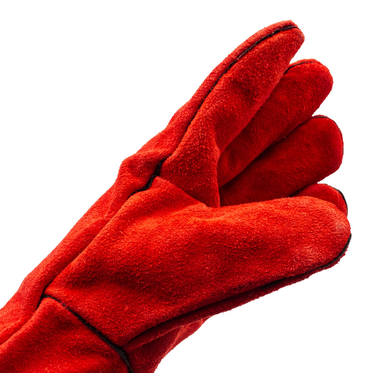 ISSALINE Gants de soudage de cuisine résistants à la chaleur, gants professionnels en cuir résistants à haute température, accessoires four, barbecue, souder, cuisine, protection taille 10