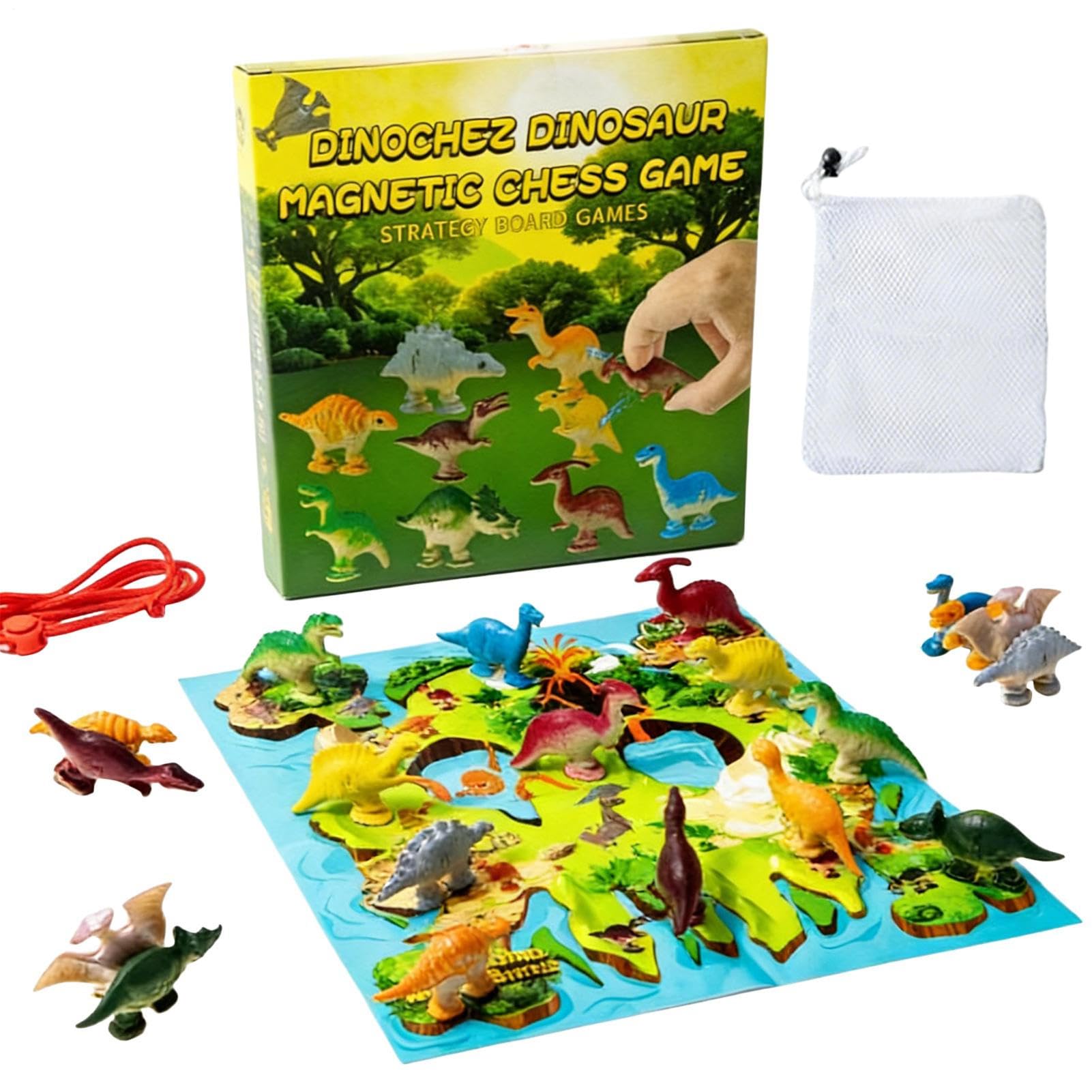 Ensemble d'Échecs Magnétique Jeu de Puzzle Portable pour 2 Joueurs - 8