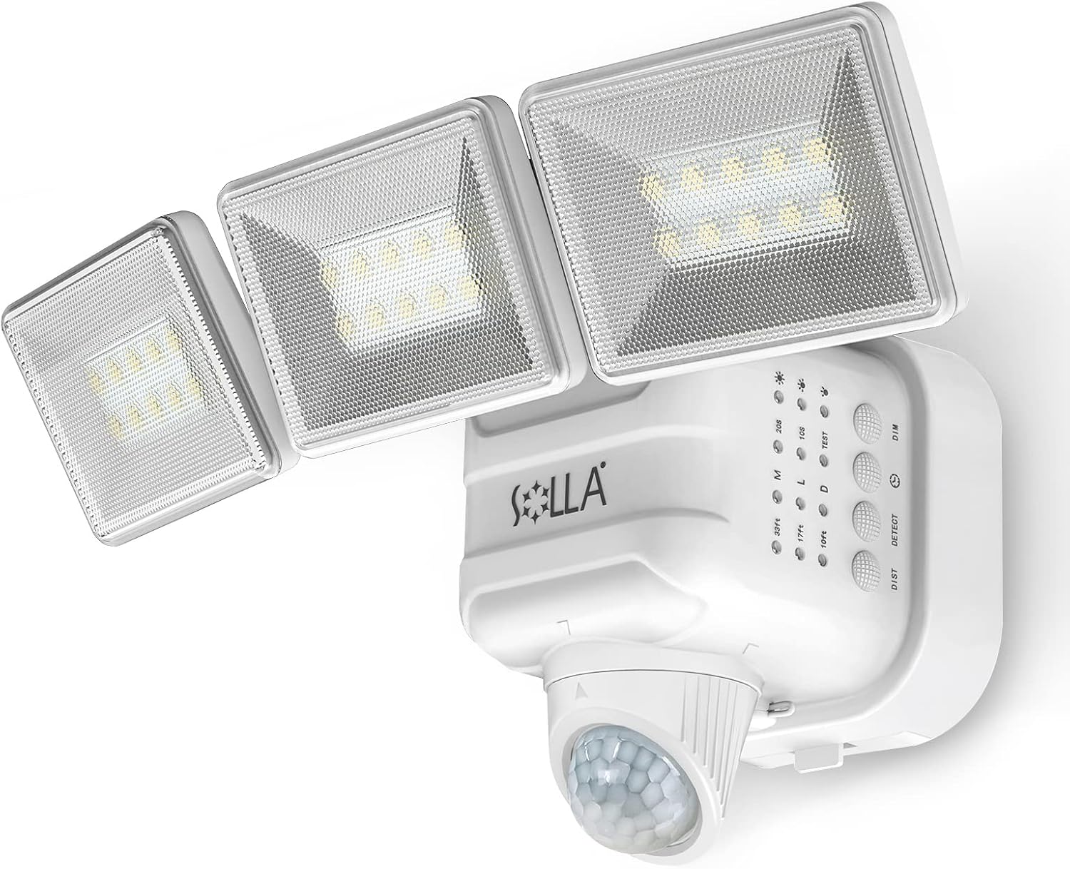 SOLLA Motion Sensor Lights Outdoor, 750LM Wireless LED Battery Operated