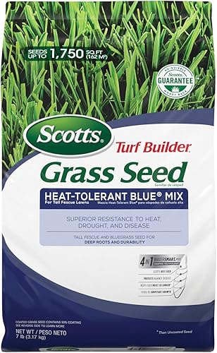 Semillas de césped Scotts Turf Builder resistente al calor variedad Blue Mix