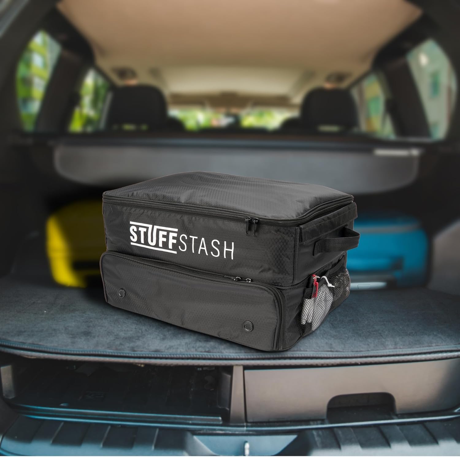 STUFFSTASH Golf Trunk Organizer, Strong, Won't Collapse. Shoe Compartments, Dividers, Storage for Tees, Gloves, Balls,.Store Accessories in Your Car or SUV. Golfer Gift Essentials for Men and Women. image 7 of 7 B0BX77GPB5