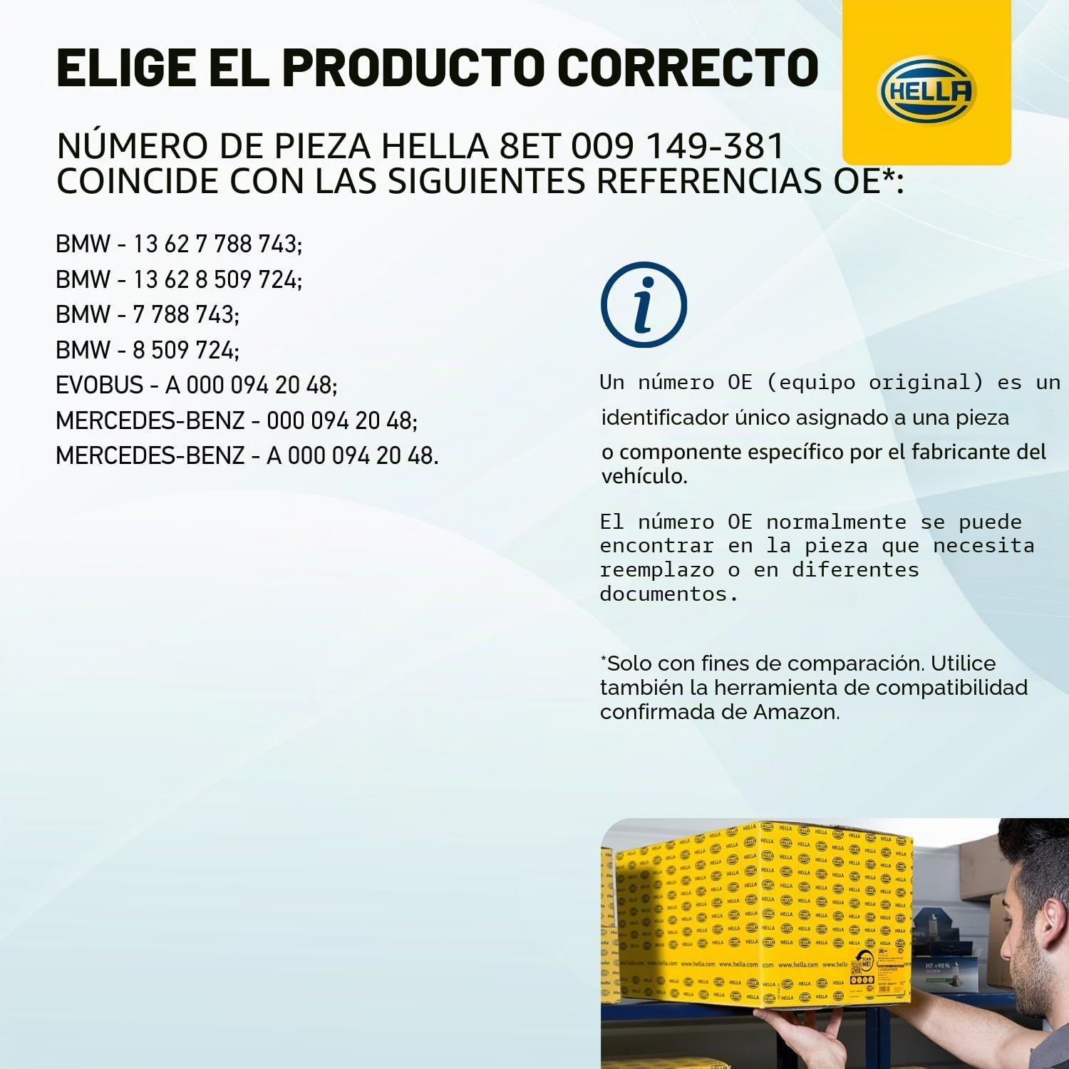 HELLA 8ET 009 149-381 Medidor de la masa de aire - 4polos - Tubuladura