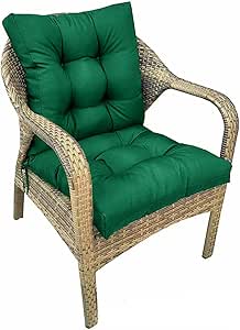 Amazon.com: Eoieov Outdoor Wicker Chair Cushions Waterproof No Slip ...