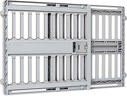 Amazon Basics Adjustable Wide 28.7–39.4", Dog Gates, Ideal for Small to Medium Breeds, and Senior Dogs, Dog Gates for Doorways and Stairs