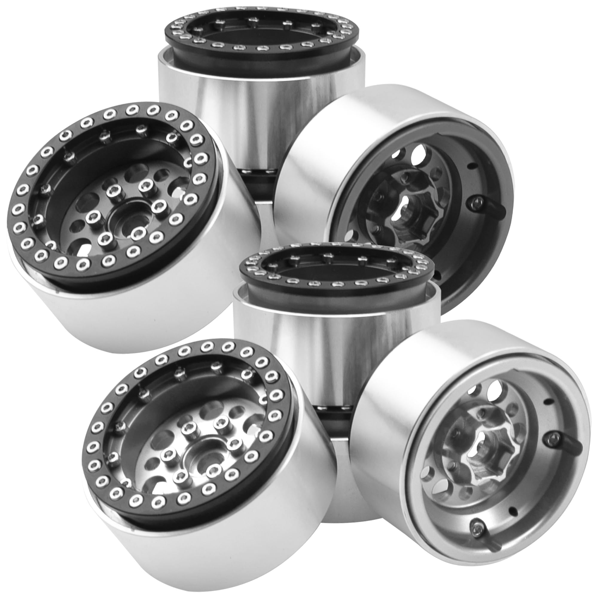 Aluminum Alloy 1.9" Beadlock Wheel Rims Hubs & Aluminum Alloy 1.9" Beadlock Wheel Rims Hubs