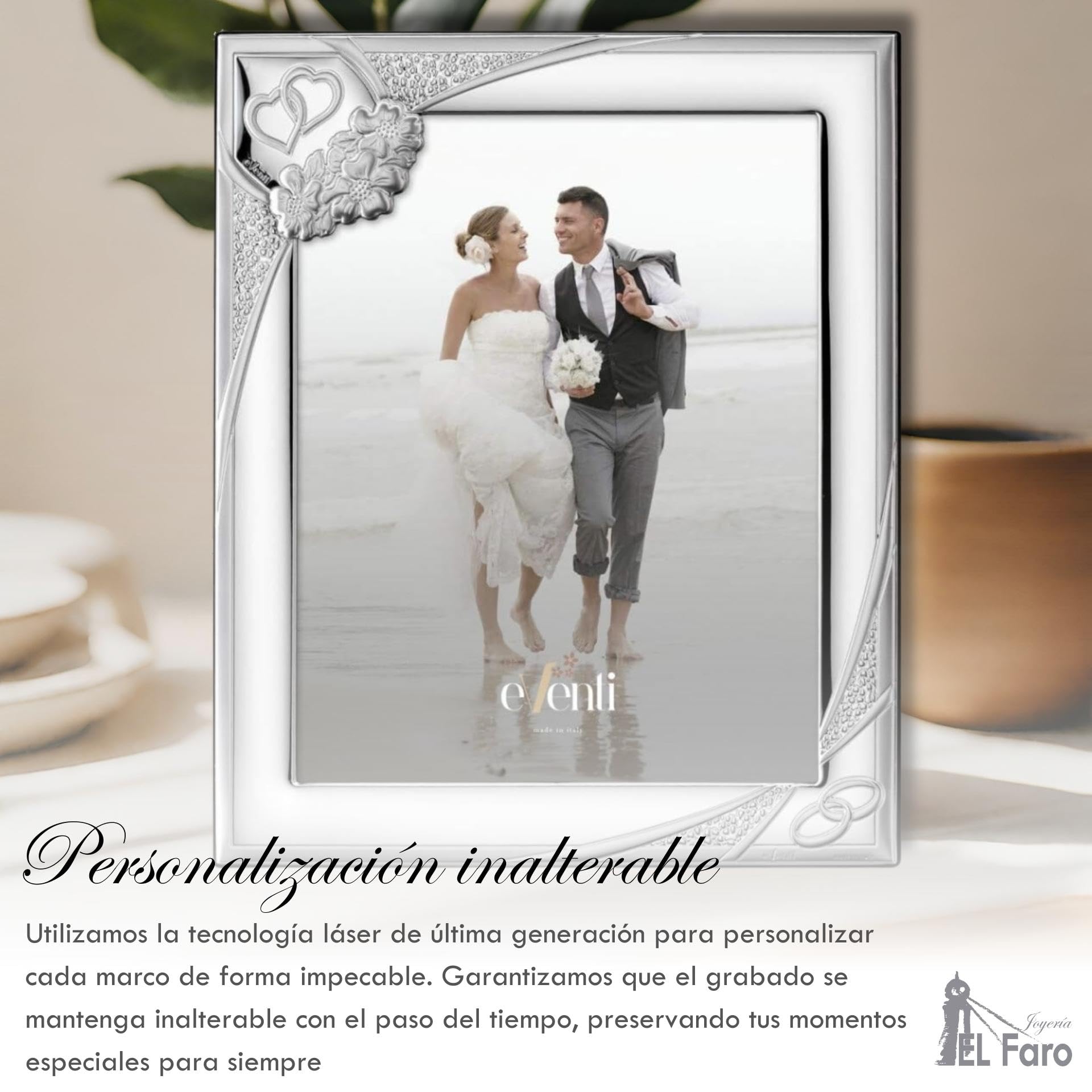 El Faro JOYERIA Marco fotos personalizado 15x20 | Estuche premium incluido
