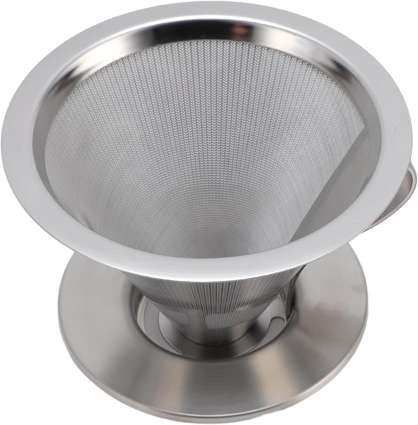 316 Stainless Steel Pour Over Coffee Dripper with 300 Mesh Filter Portable Reusable Cone for Travel Camping Brewing Tea