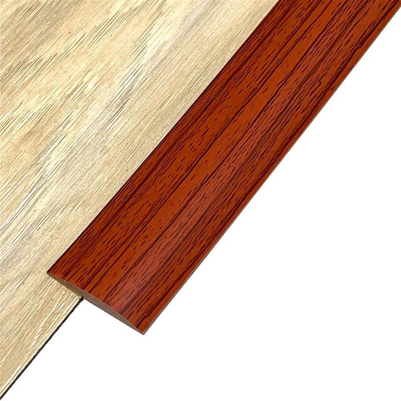 LKYJD Floor Rubber Transition Strip, Self Adhesive Carpet to Tile Transition Strip, Edging Trim Strip for Threshold Transitions with a Height 1-5mm(D,5mm*5m)
