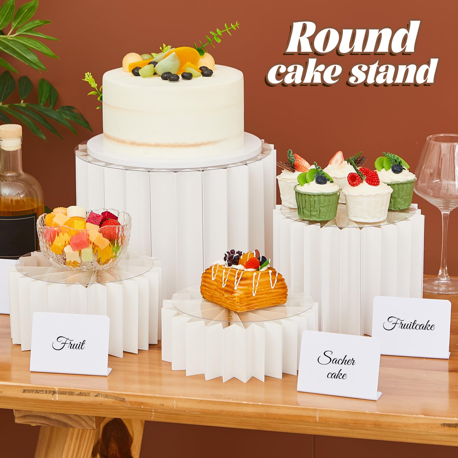 Snapklik.com : 8pcs Buffet Risers Food Display For Dessert Table Cake ...