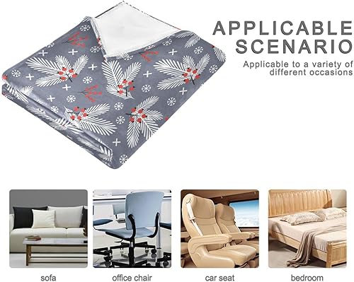 Miniatura 4 de Christmas New Year Ultra-Soft Throw Blanket, Warm Spring Flannel Blanket Adults Kids Camping Throws 50x60 Inches