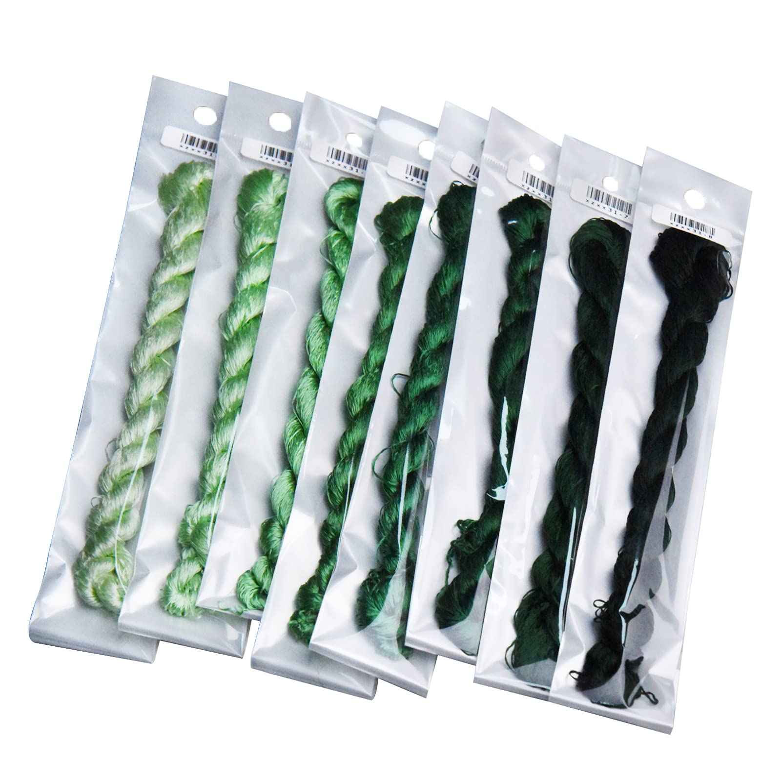 MINGGUXIUYI Natural 100% Silk Thread Handmade Embroidery Thread Floss 880 Metres 8 Colors (31) - Image 4
