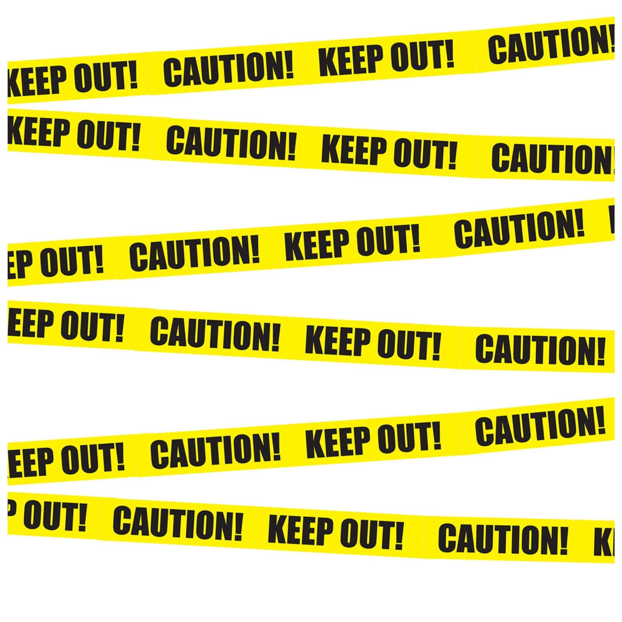 AKH® Halloween Fright Tape | 6.1M | Halloween Tape Fright Banner Decoration Set Horror beware keep out Unchained zombies fright tape Decoration | Halloween Warning Tape Caution Tapes