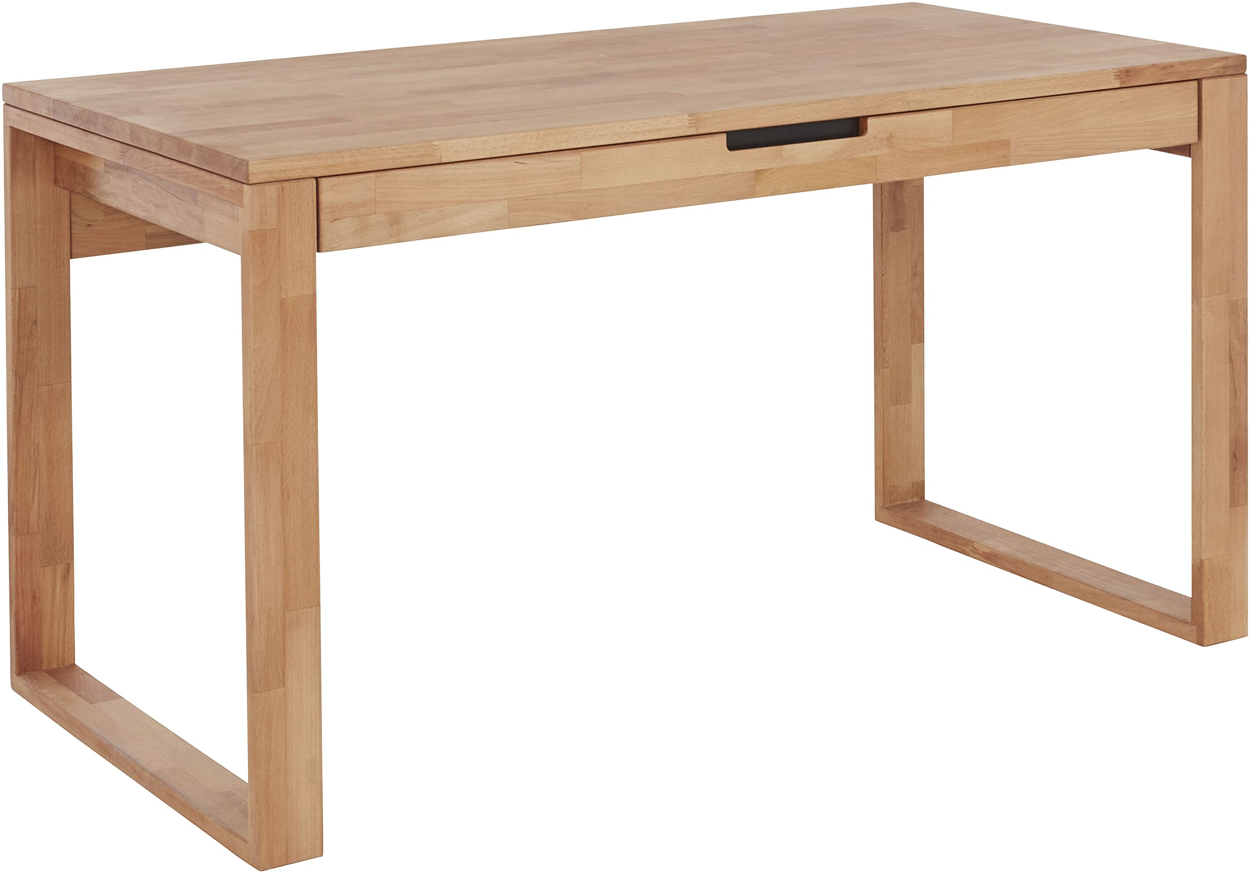 Schreibtisch mit Schublade Buche massiv geölt 140x70 cm