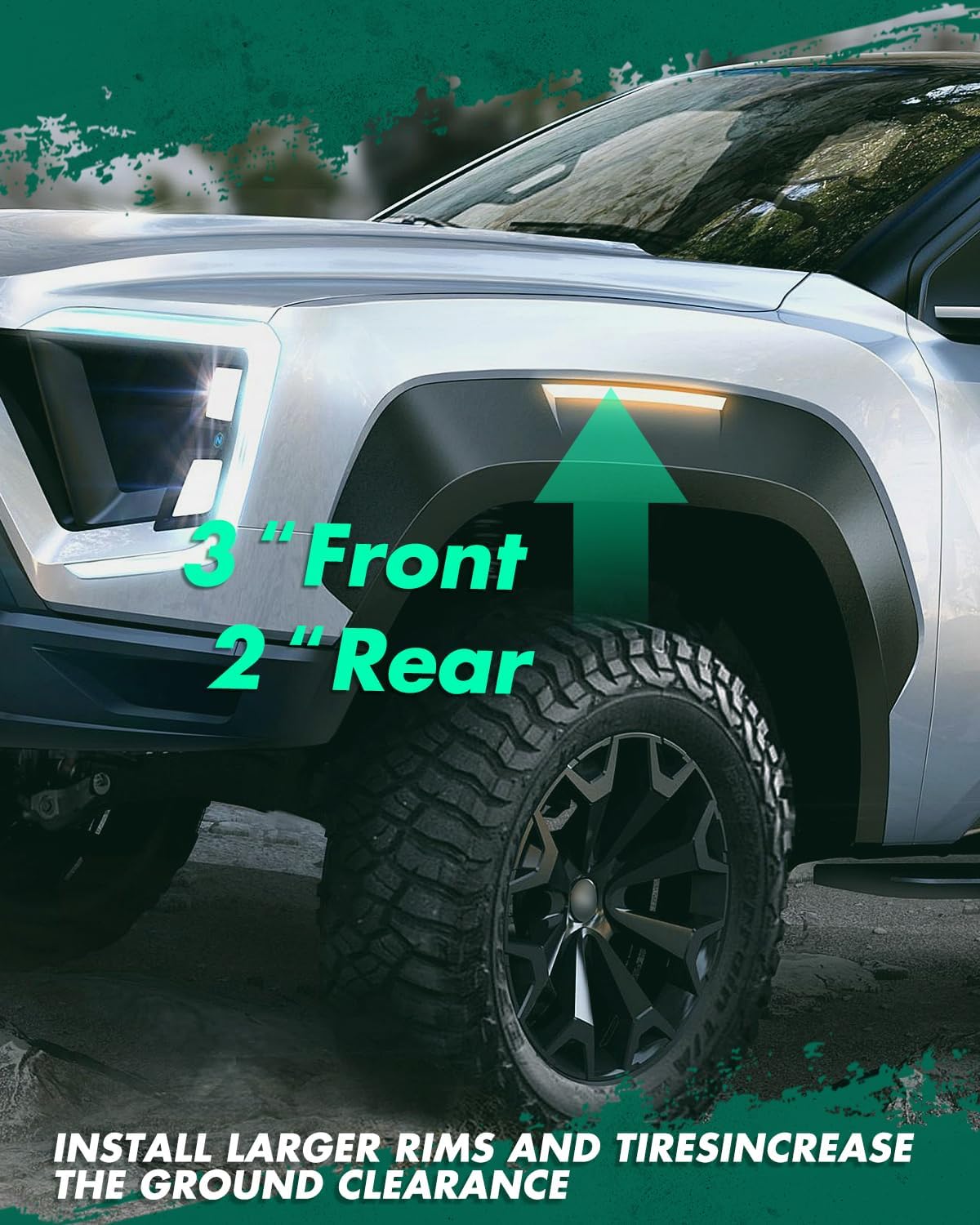 SCITOO 3" Front and 2" Rear Leveling lift kit Fit for Dodge Ram 1500 2006-2008