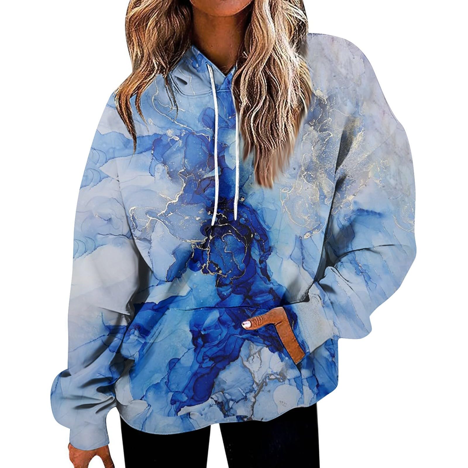 Baodan Halloween Costumes for Women, High Neck Comic Vampires Pumpkin Cat Graphic Print Open Front Gothic Pullover Top