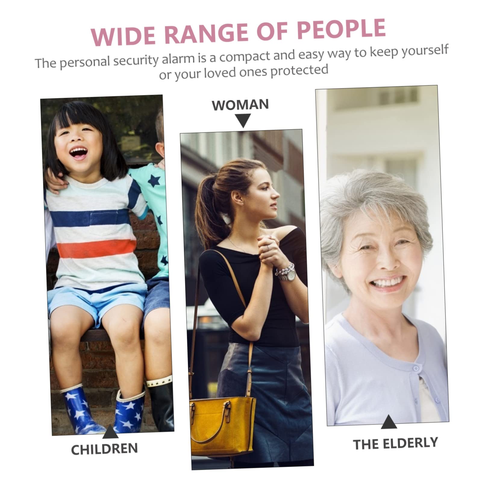 Balacoo Emergency Alarm Led Lights 130db Personal Protection for Women Alarm for Boys and Girls Elderly Compact Device