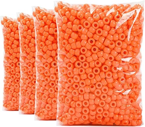 Vista 9 de Praisebank 4000 cuentas de poni negras, en forma de barril, plástico, cuentas sueltas, cuentas para manualidades, trenzas de pelo Negro