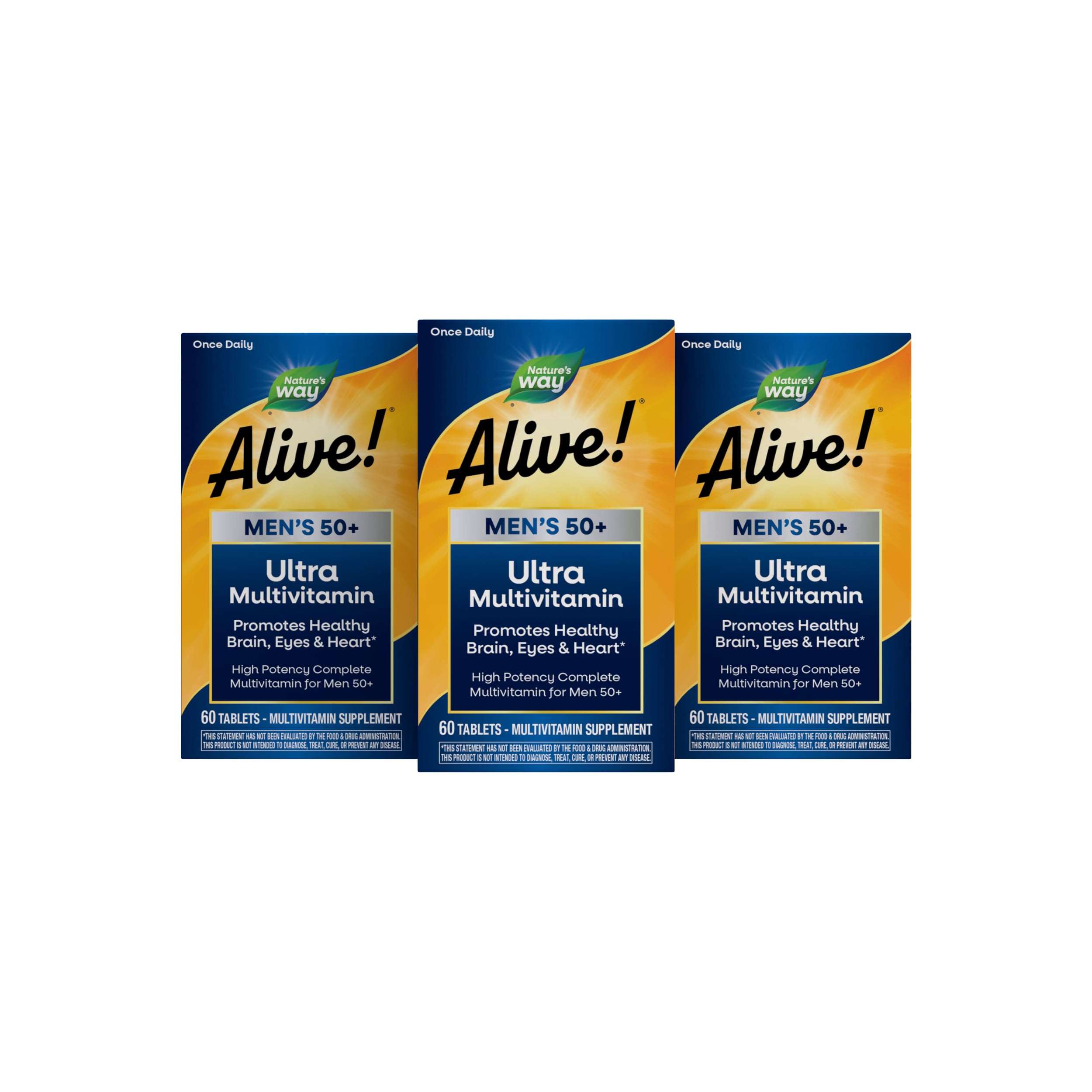 Nature's Way Alive! Men's 50 Plus Ultra Potency Multivitamin, 60 ct — Amazon image 9