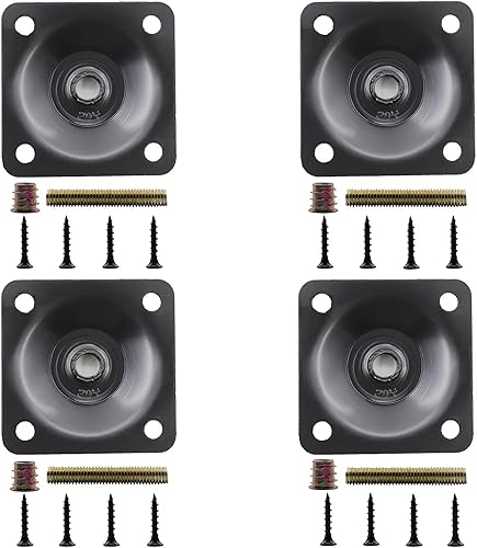 Placa de montaje de 4 patas, placa superior resistente para piernas, placa de fijación de piernas, pata de placa en T de resistencia industrial con