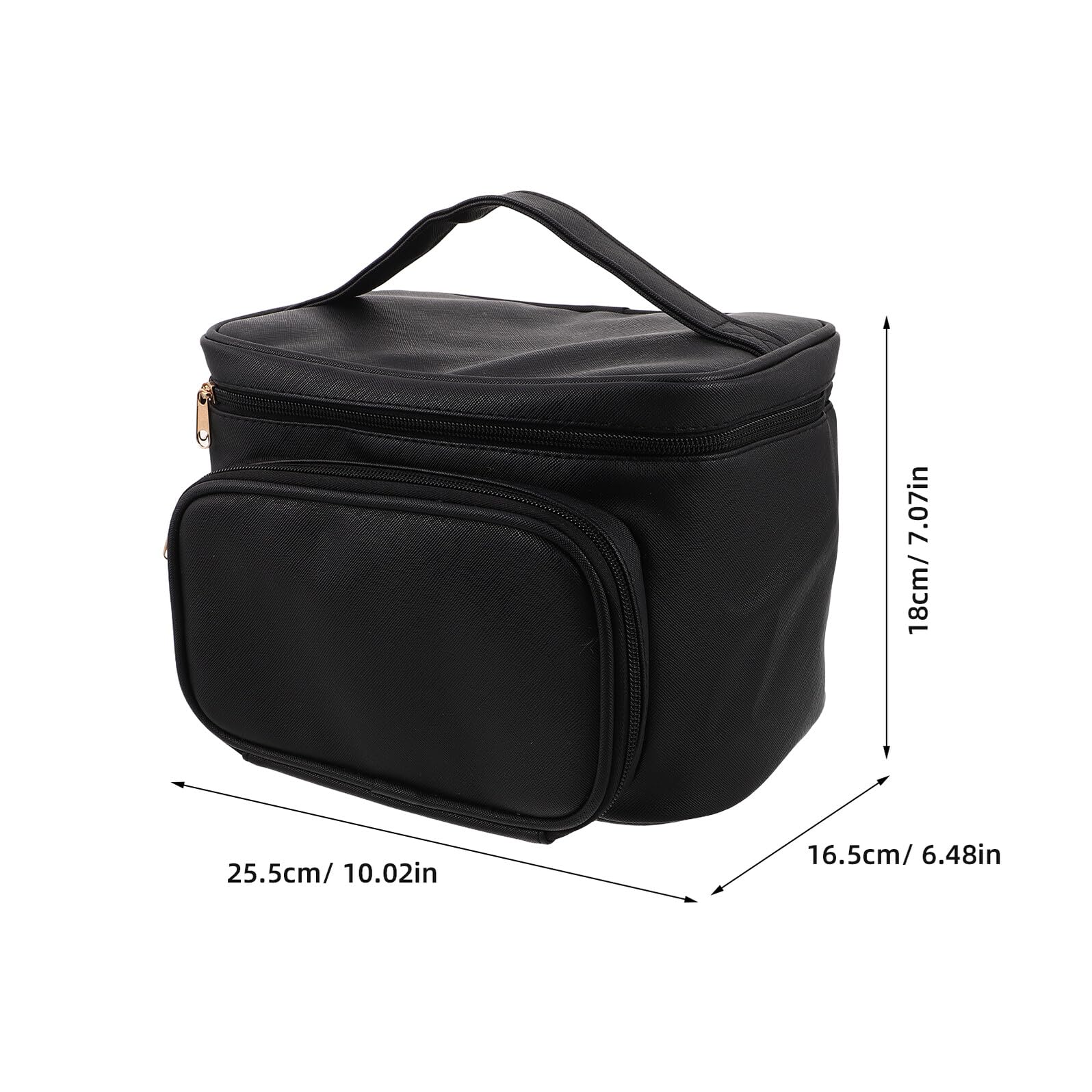 Borsa Trucco da Viaggio in PU Grande Capacità con Divisori e Zip Organizer Portatile per Cosmetici e Prodotti da Toilette per Donna Leggera e Resistente per Viaggi e Avventure all