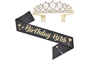 Birthday Bitch Sash and Crown Tiara Party Decoration Pack