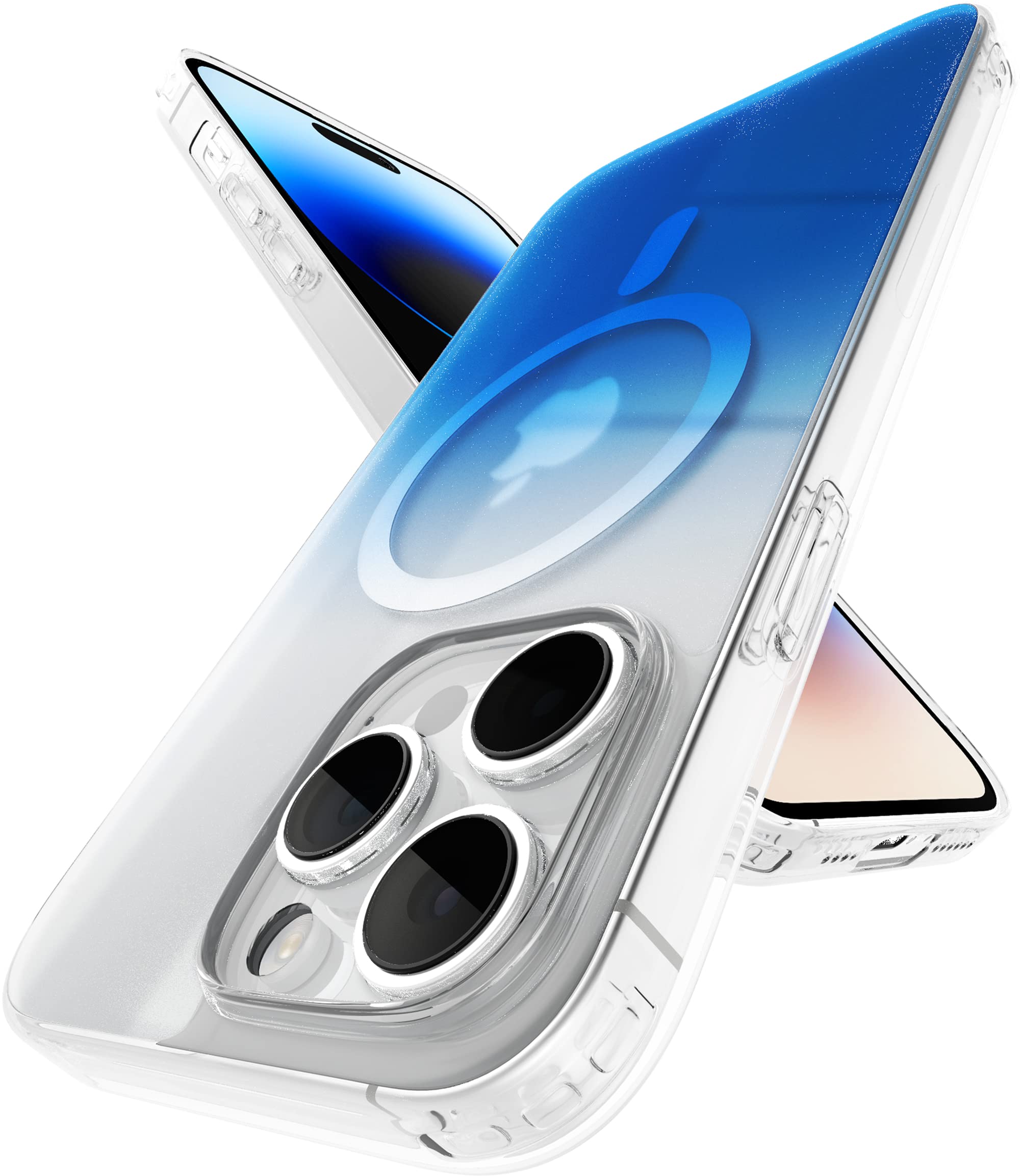 Vaku Luxos® Zurich MAGPRO Gradient Colored for iPhone 14 Pro Case Cover, Transparent, 6 Feet Drop Protection, Shockproof, Scratch Resistant, Slim, Compatible with MagSafe Back Cover - Blue (B0BCX3268S) Amazon Price History, Amazon Price Tracker