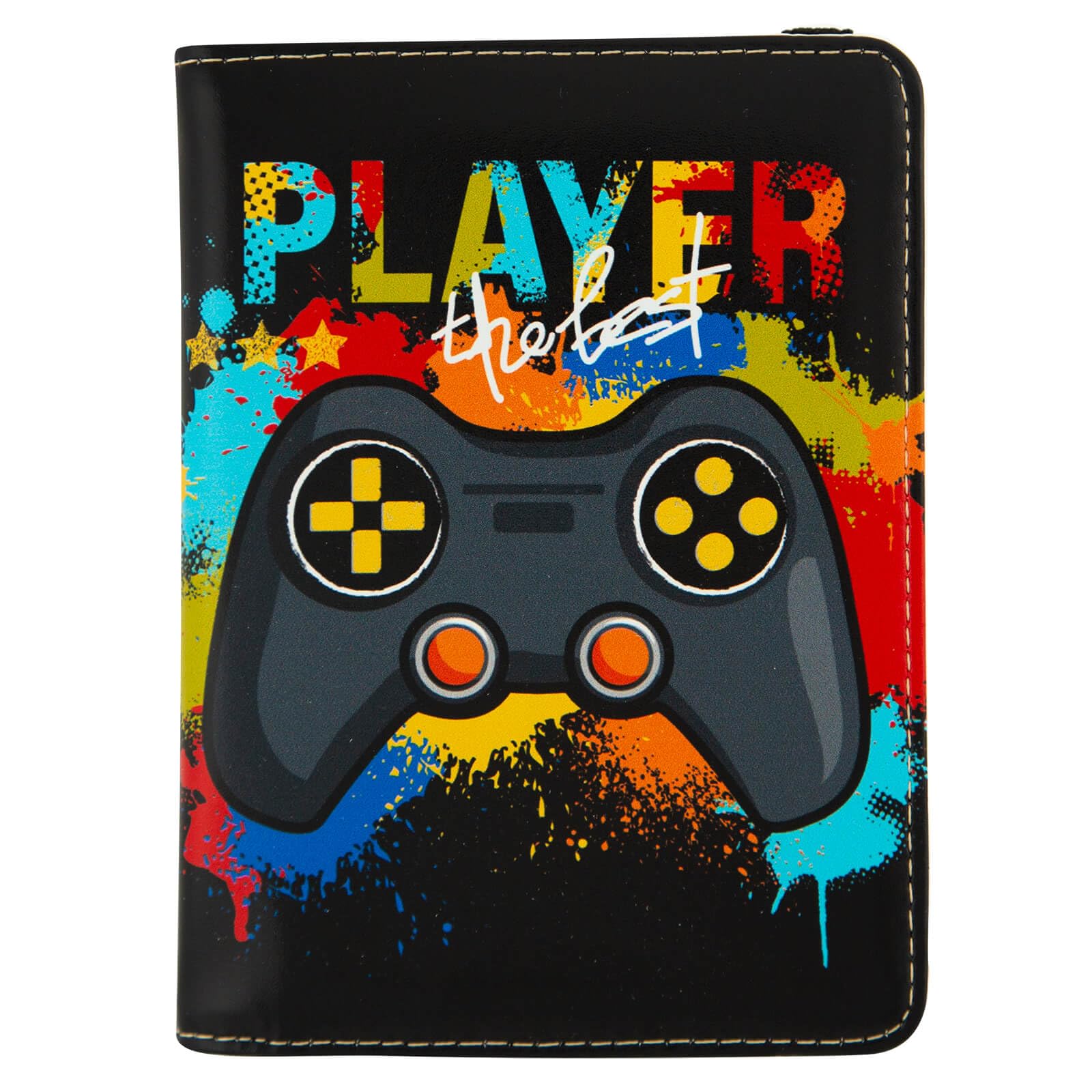 Passport Holder,Cute Passport Cover for Women Men,Travel Document Organizer Holder Boy Girl Wallet personalized Leather Rfid Passport Wallet (Game)