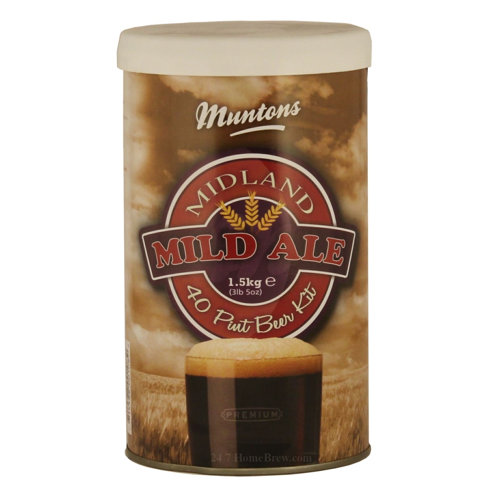 Muntons Premium MIDLAND MILD ALE 1.5kg Kit 40 Pint Beer Kit Fast Delivery