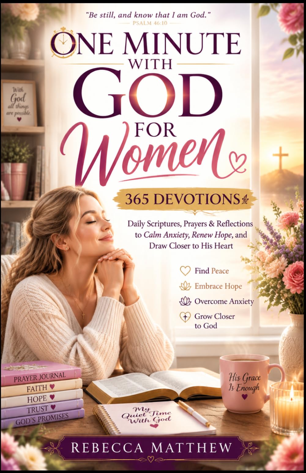 One Minute With God for Women 365 DEVOTIONS: Daily Scriptures, Prayers & Reflections to Calm Anxiety, Renew Hope, and Draw Closer to His Heart