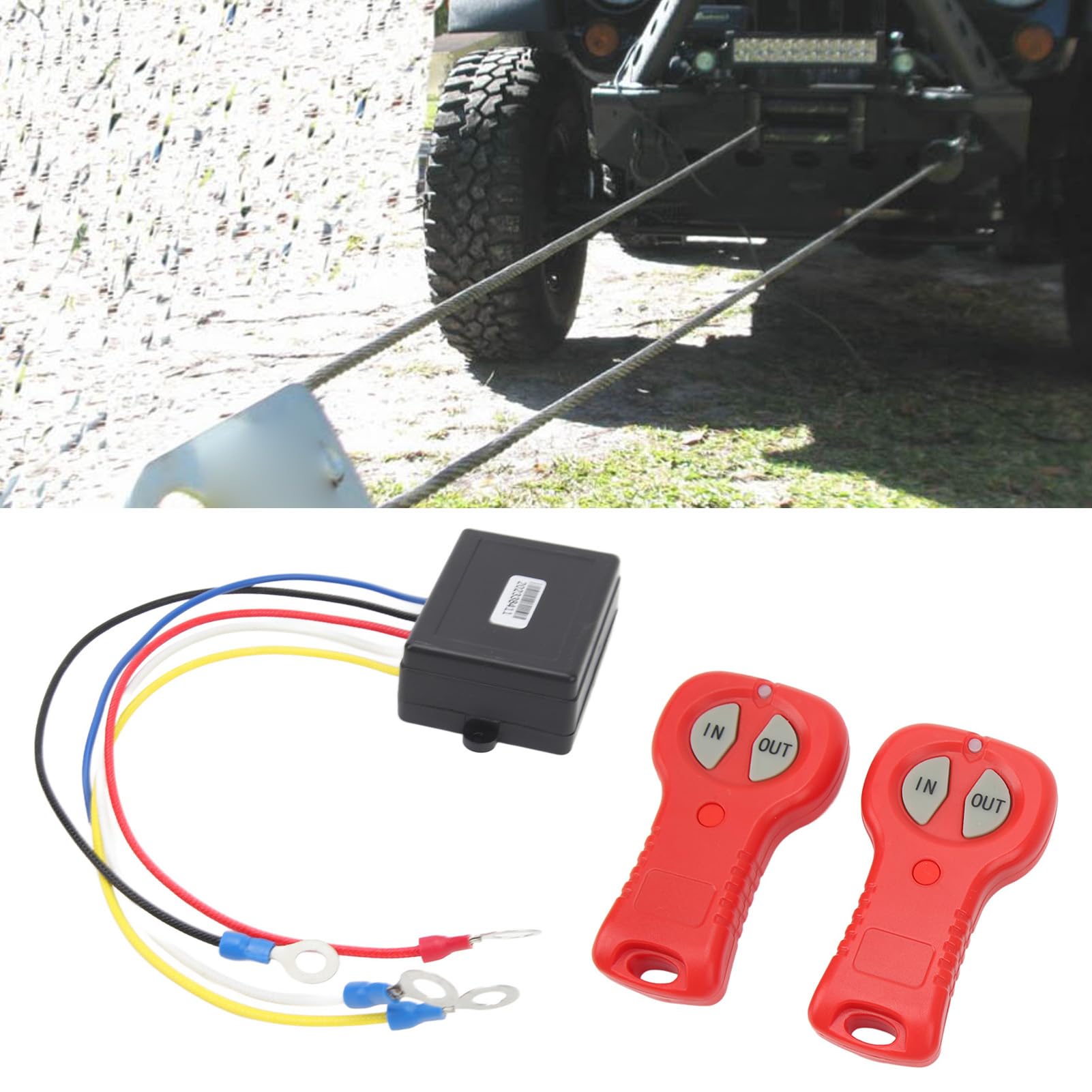 Kit de TéléCommande sans Fil ATV, Kit de Commande de Treuil électrique sans Fil DC12V 24V Universel pour Camion ATV SUV