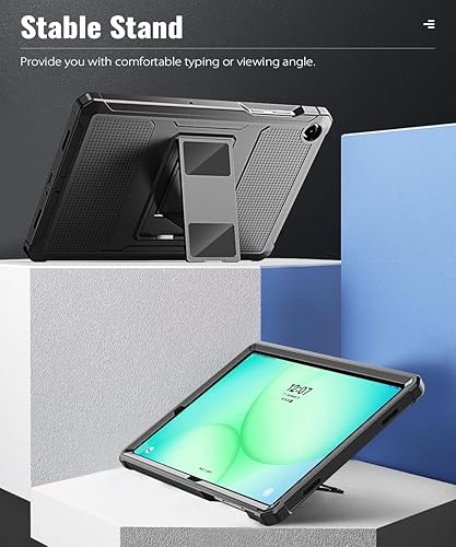 Miniatura 4 de MoKo Case Fit Galaxy Tab A11+ Plus/A9+ 11-Inch 2026/2024, Shockproof Full Body Rugged Stand Back Cover with Built-in Screen Protector for Galaxy Tab